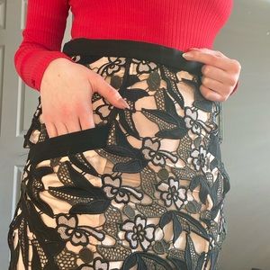 Self Portrait jacquard skirt Nina Vine
